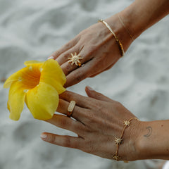Neri x Luna & Rose - Celestial Sun Ring - Gold