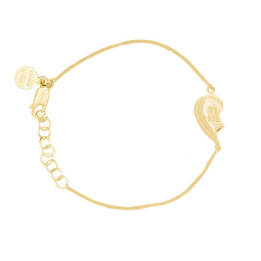 BFF Broken Heart Bracelet SET of 2 - Gold