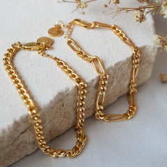 Brooklyn Flat Curb Bracelet - Gold