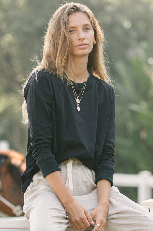 ORGANIC COTTON TOMMY TOP - Chia