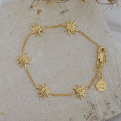 Neri x Luna & Rose - Celestial Sun Bracelet - Gold