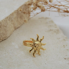 Neri x Luna & Rose - Celestial Sun Ring - Gold