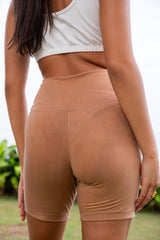 Bodhi Bike Shorts - *Organic Cotton* - Cocoa Brown