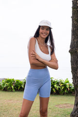 Bodhi Bike Shorts - *Organic Cotton* - Cornflower Blue