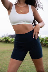 Bodhi Bike Shorts - *Organic Cotton* - Ocean Blue