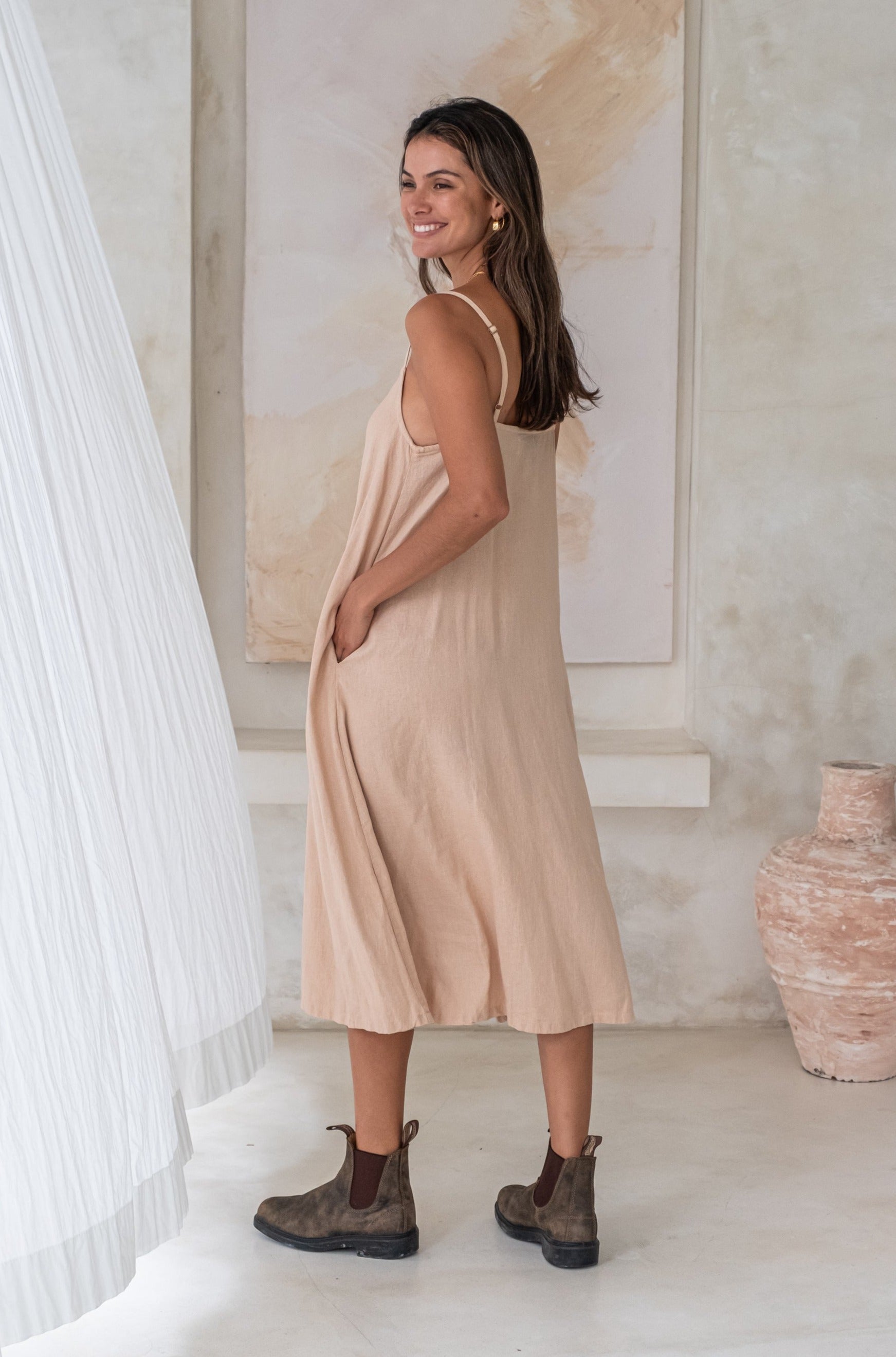 Daisy Dress - Cinnamon *Organically Plant Dyed*