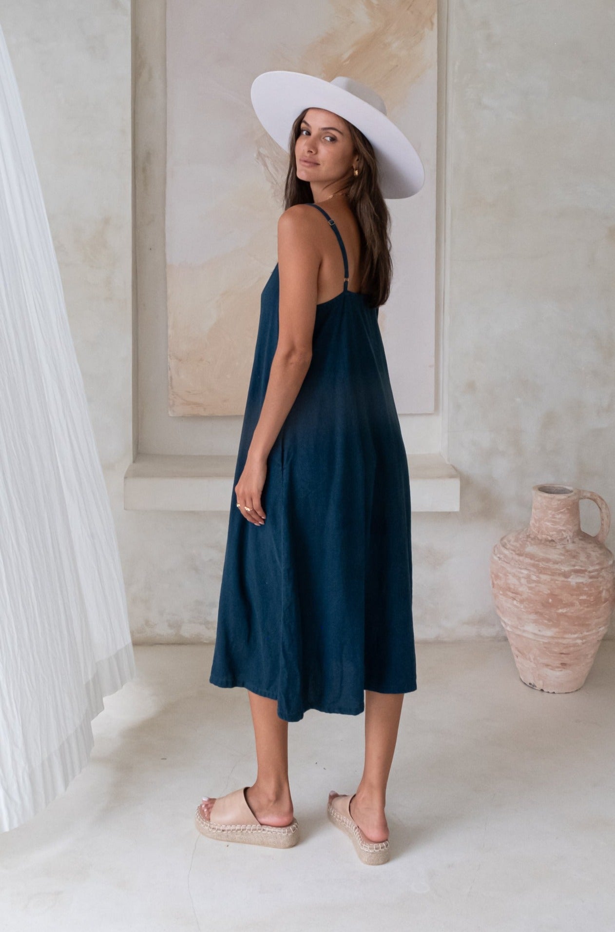Daisy Dress - Ocean Blue *Organically Plant Dyed*