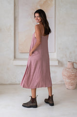 Daisy Dress - Rosella *Organically Plant Dyed*