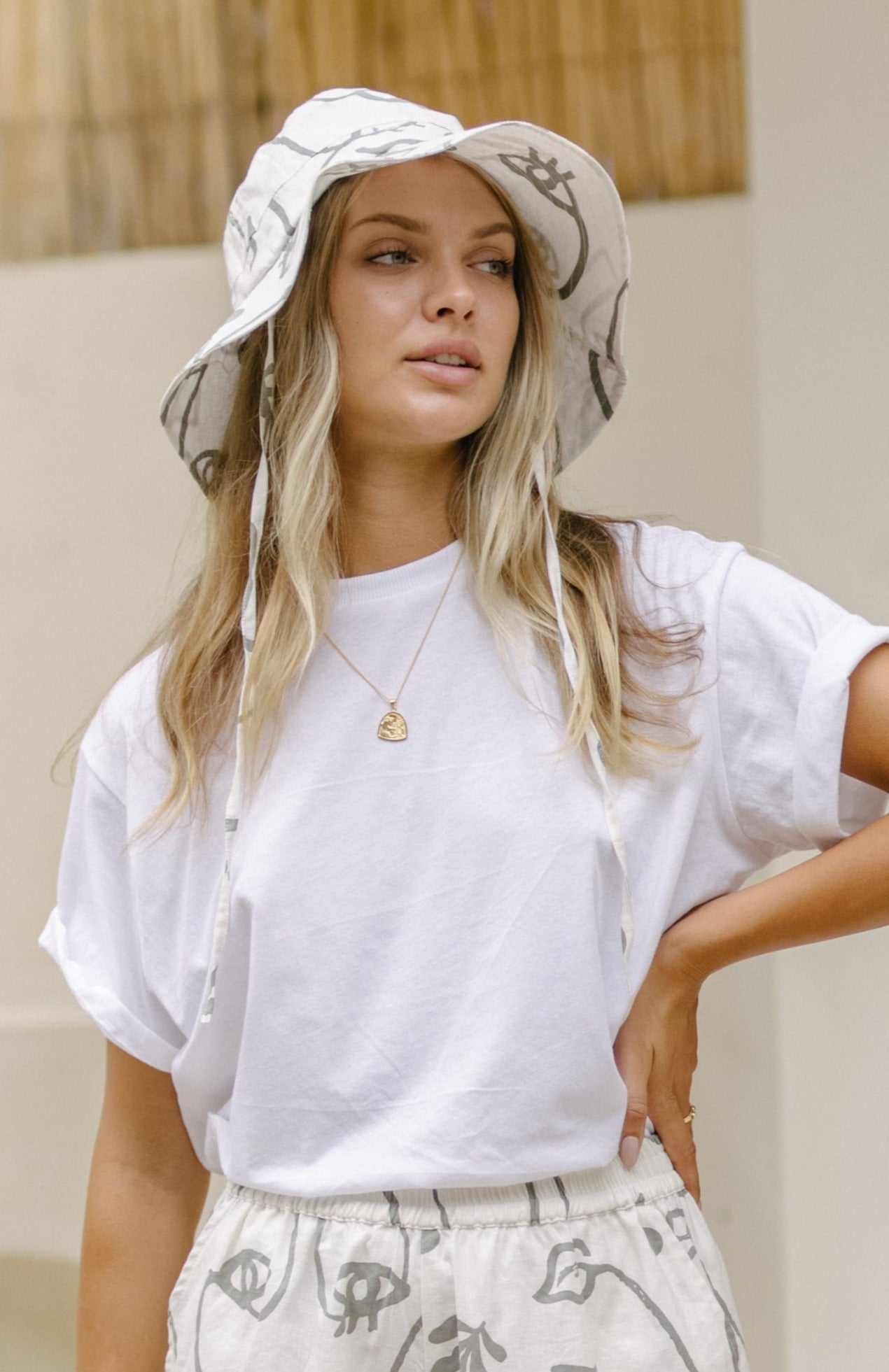 Gigi Oversized Organic Cotton Tee - Coconut