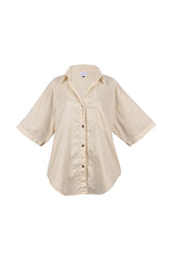 Jan Shirt - Organic Cotton - Macadamia *Organic Plant Dyed*