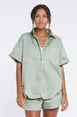 Jan Shirt - Organic Cotton - Sage *Organic Plant Dyed*
