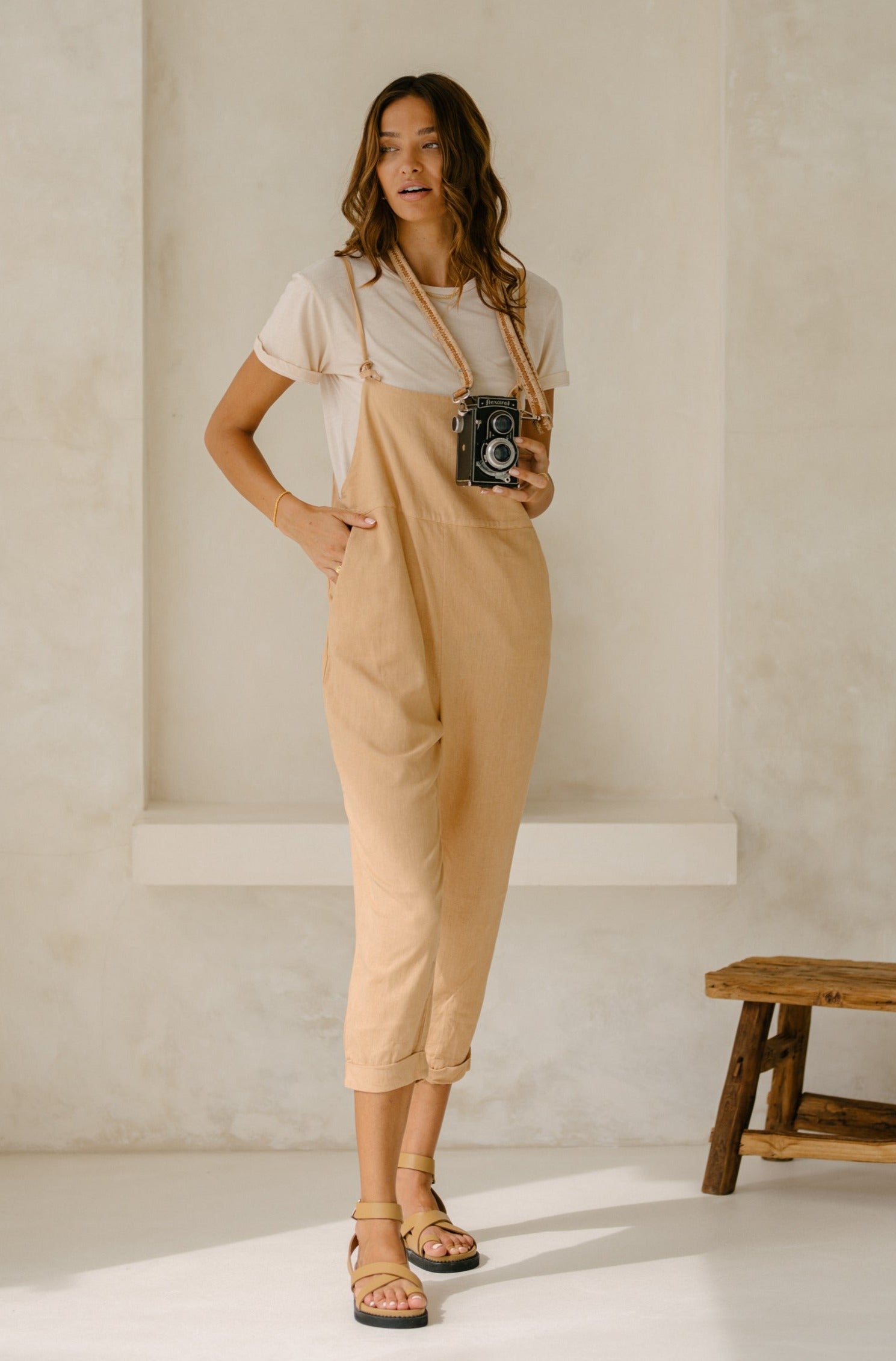 Ollie Overalls - Cinnamon *Organic Plant dyed*