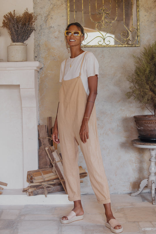 Ollie Overalls - Cinnamon *Organic Plant dyed*