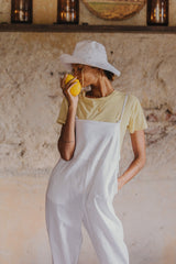 Ollie Overalls - Coconut White