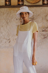 Ollie Overalls - Coconut White