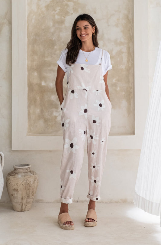 Ollie Overalls - Daisy Print