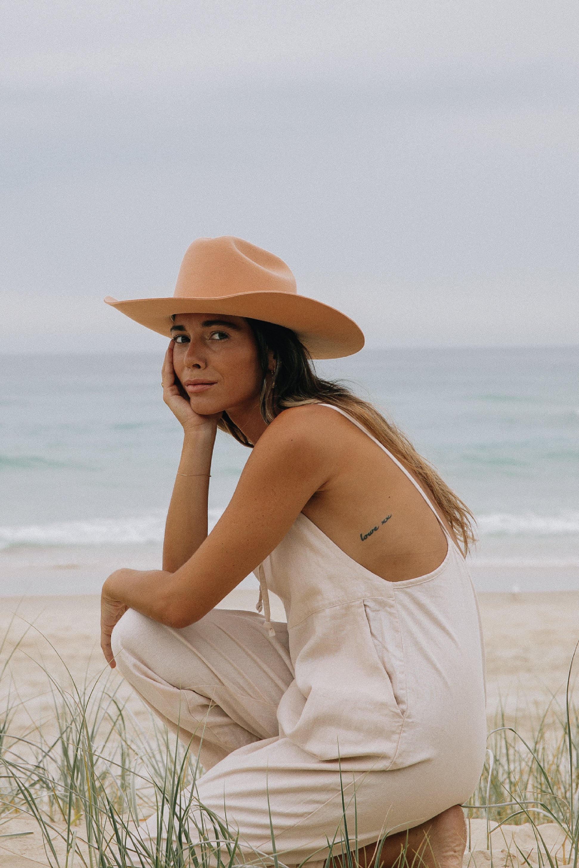 Ollie Overalls - Macadamia *Organic Plant dyed*