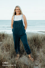Ollie Overalls - Ocean Blue *Organic Plant Dyed*
