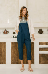 Ollie Overalls - Ocean Blue *Organic Plant Dyed*