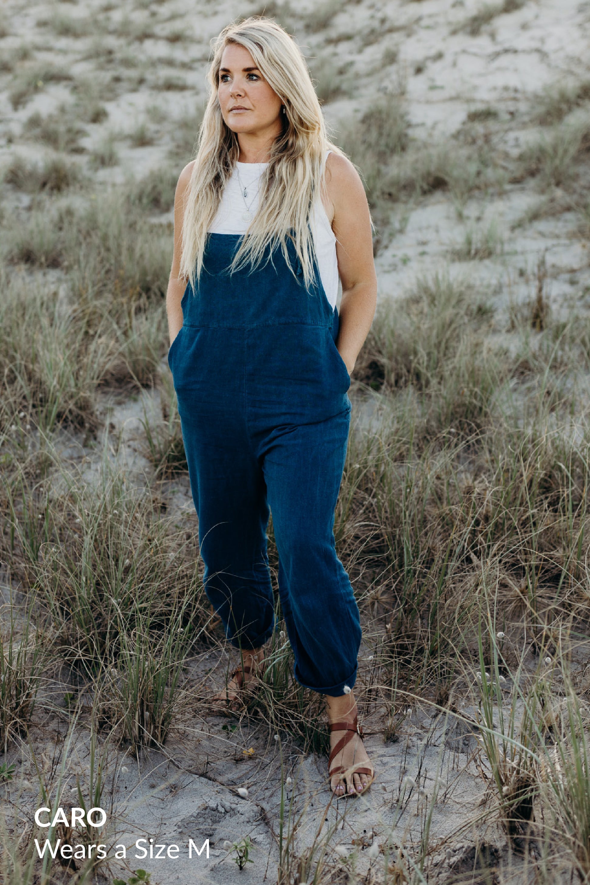 Ollie Overalls - Ocean Blue *Organic Plant Dyed*