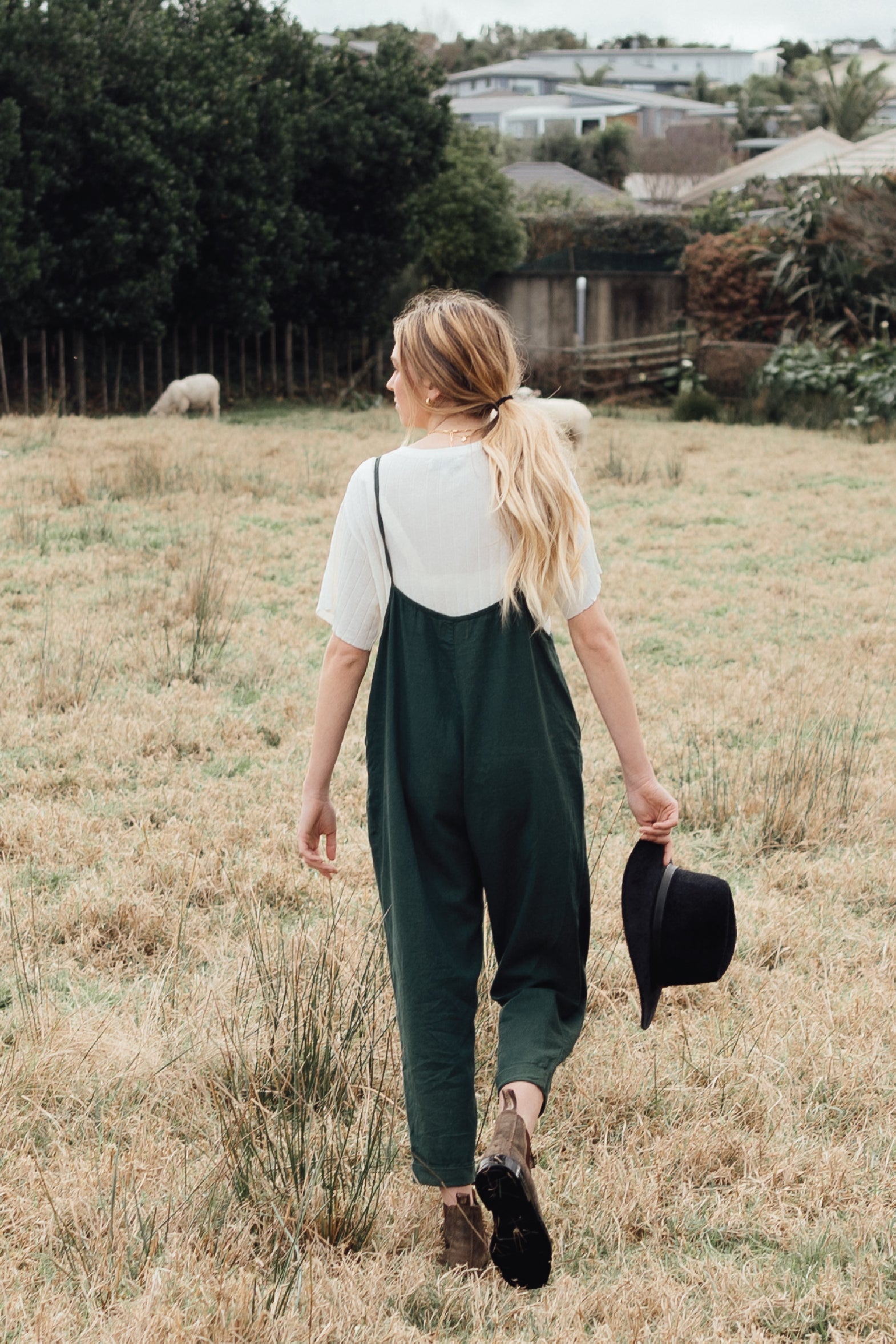Ollie Overalls - Rosemary Green