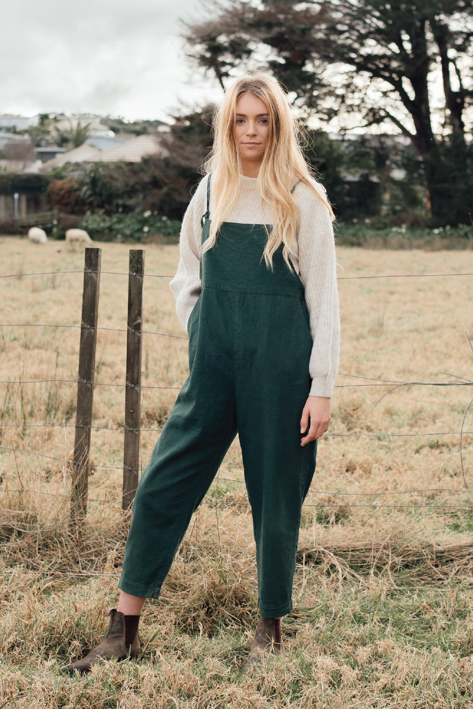 Ollie Overalls - Rosemary Green