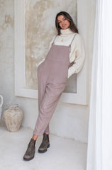 Ollie Overalls - Rosewood *Organic Plant Dyed*