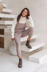 Ollie Overalls - Rosewood *Organic Plant Dyed*