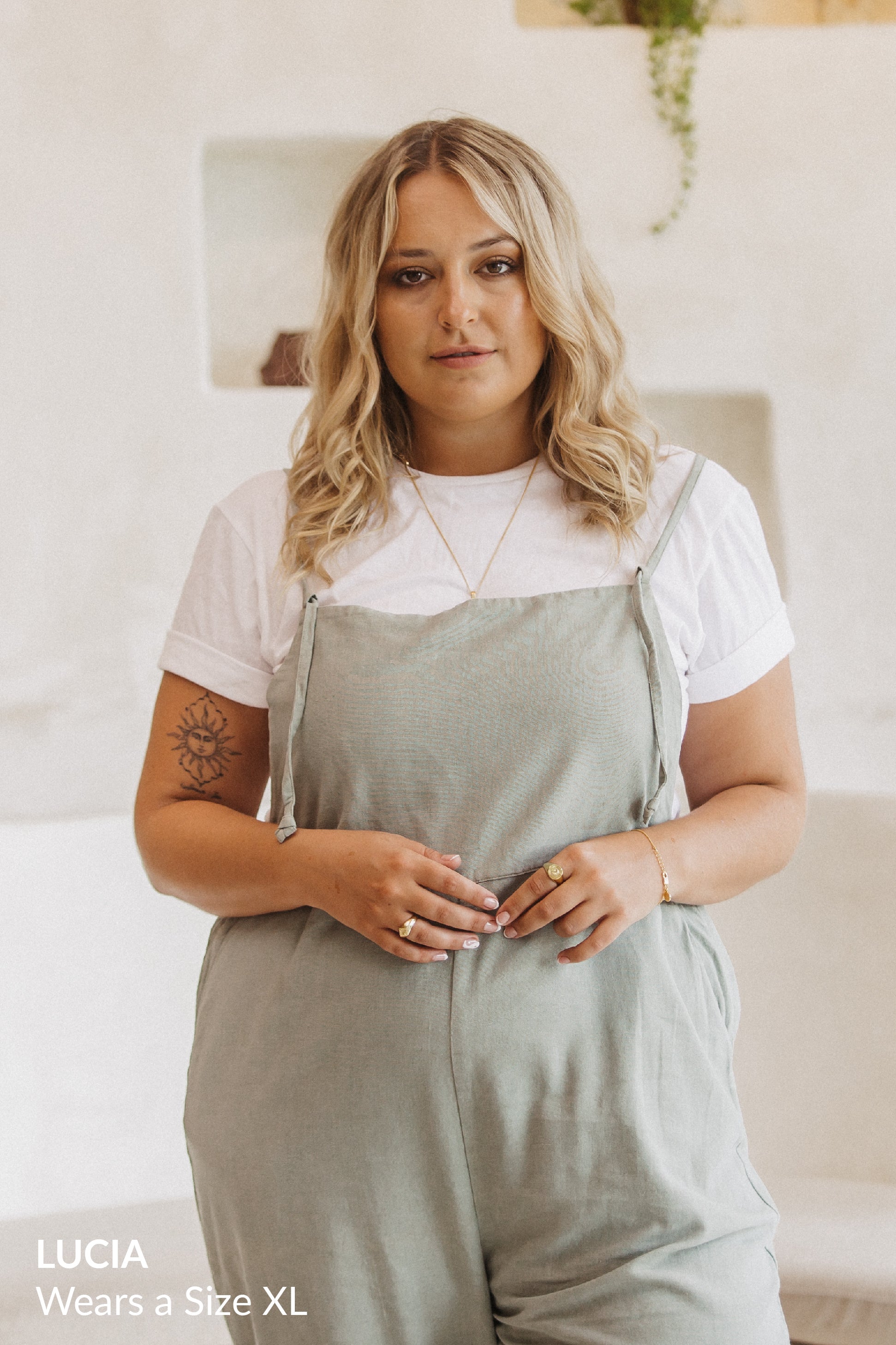 Ollie Overalls - Sage *Organic Plant Dyed*