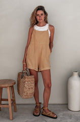 Riley Jumpsuit - **Organically Plant Dyed** Cinnamon