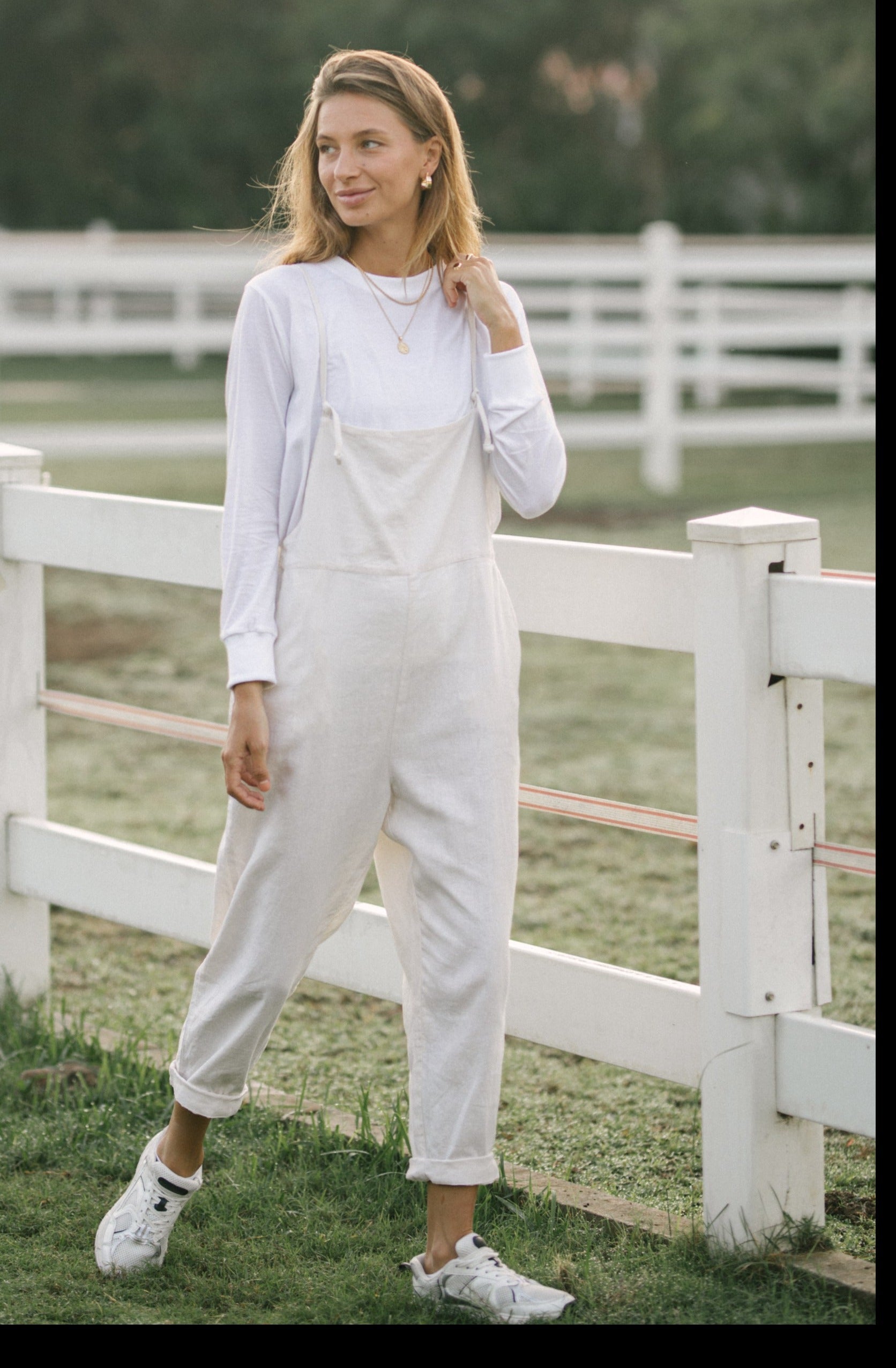 ORGANIC COTTON TOMMY TOP - Coconut White