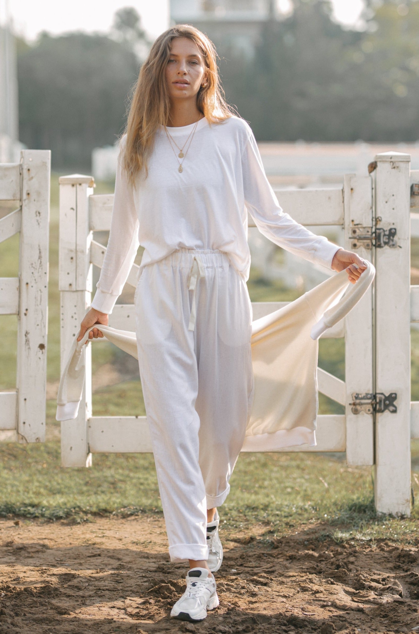 ORGANIC COTTON TOMMY TOP - Coconut White