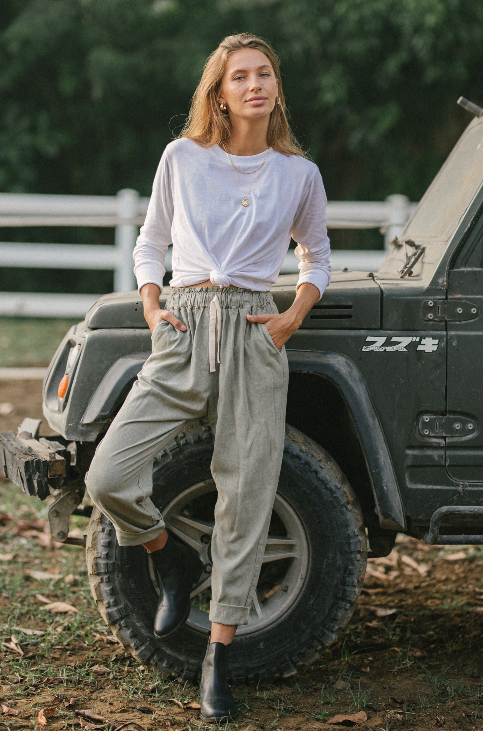 ORGANIC COTTON TOMMY TOP - Coconut White