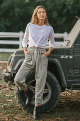 ORGANIC COTTON TOMMY TOP - Coconut White