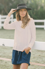 ORGANIC COTTON TOMMY TOP - Macadamia **Plant Dyed**