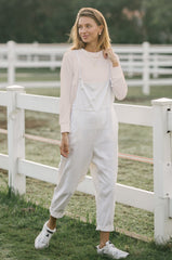 ORGANIC COTTON TOMMY TOP - Macadamia **Plant Dyed**