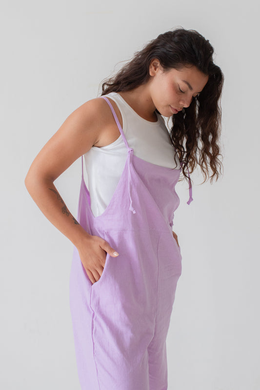 Ollie Overalls - Lilac