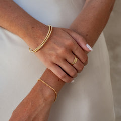 MOMA Hammered Ring 2mm - Gold