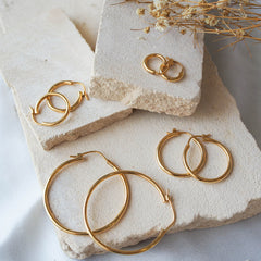 Signature Hoops 40mm Maxi - Gold