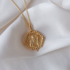 St Benedict - Patron Saint of Clarity, Calm & Peace - Gold