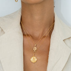 St Benedict - Patron Saint of Clarity, Calm & Peace - Gold