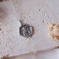 St Benedict - Patron Saint of Clarity, Calm & Peace - Silver