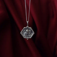 St Benedict - Patron Saint of Clarity, Calm & Peace - Silver