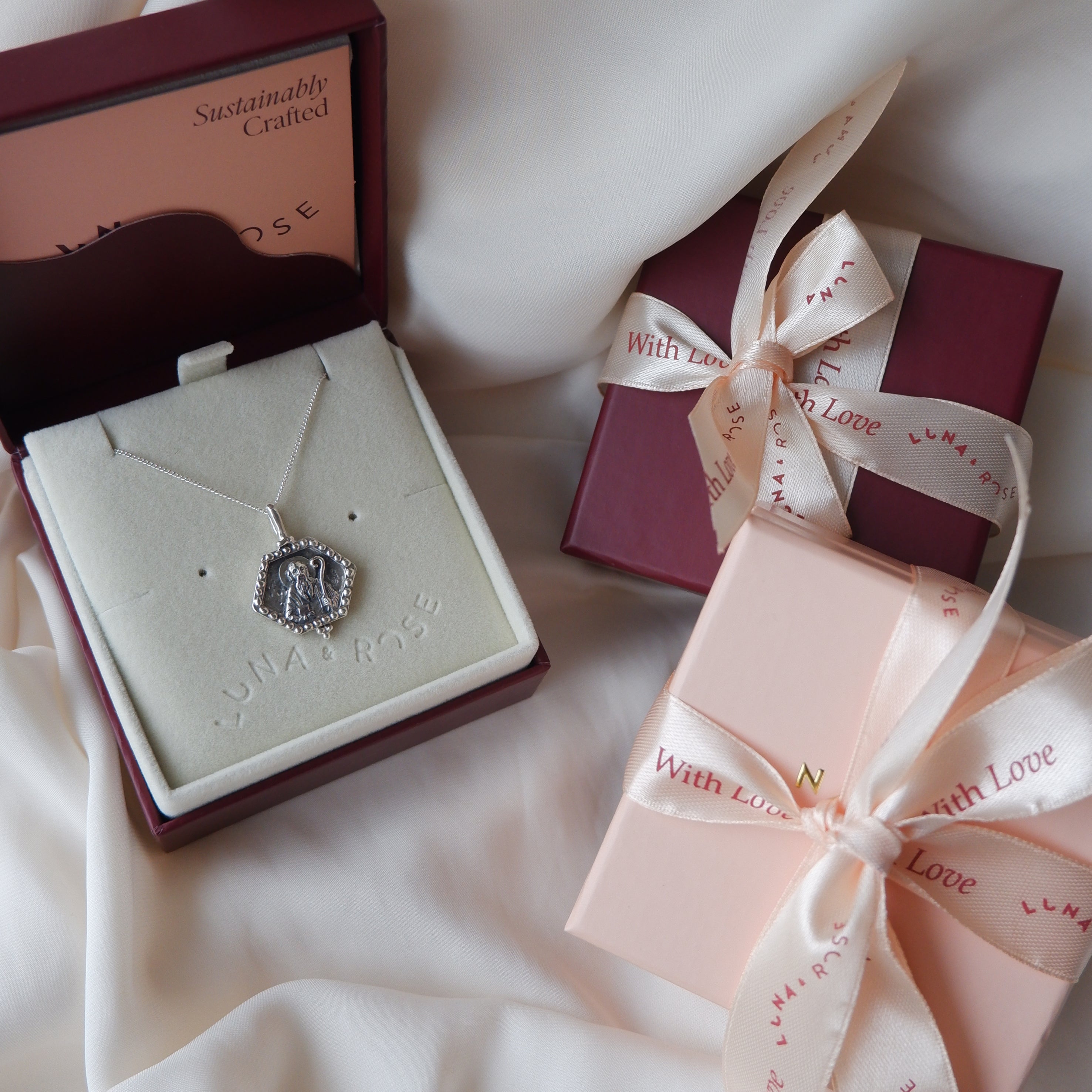 St Benedict - Patron Saint of Clarity, Calm & Peace - Silver