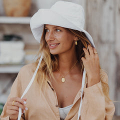 St Dymphna - Patron Saint of Anxiety Necklace - Gold