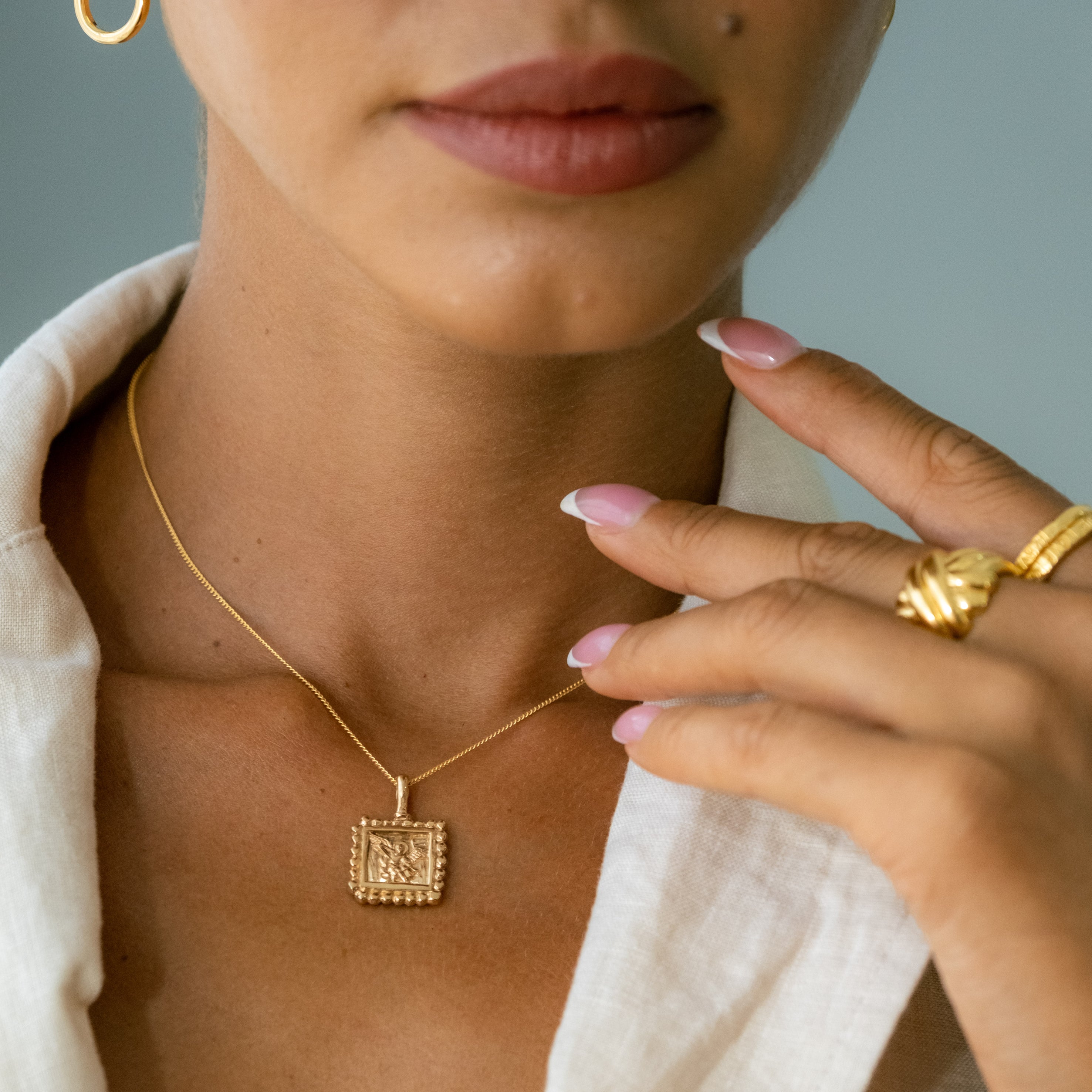 St Michael - Patron Saint of Protection & Overcoming Challenges - Gold