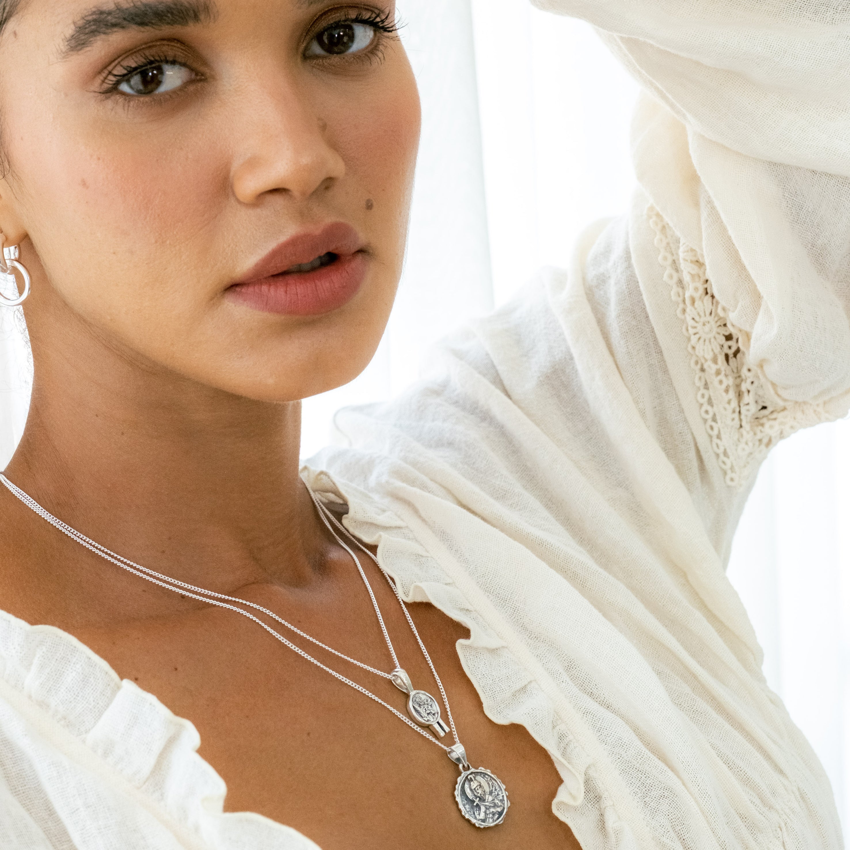 St Valentine - Patron Saint of Love, Kindness & Happy Marriages - Silver