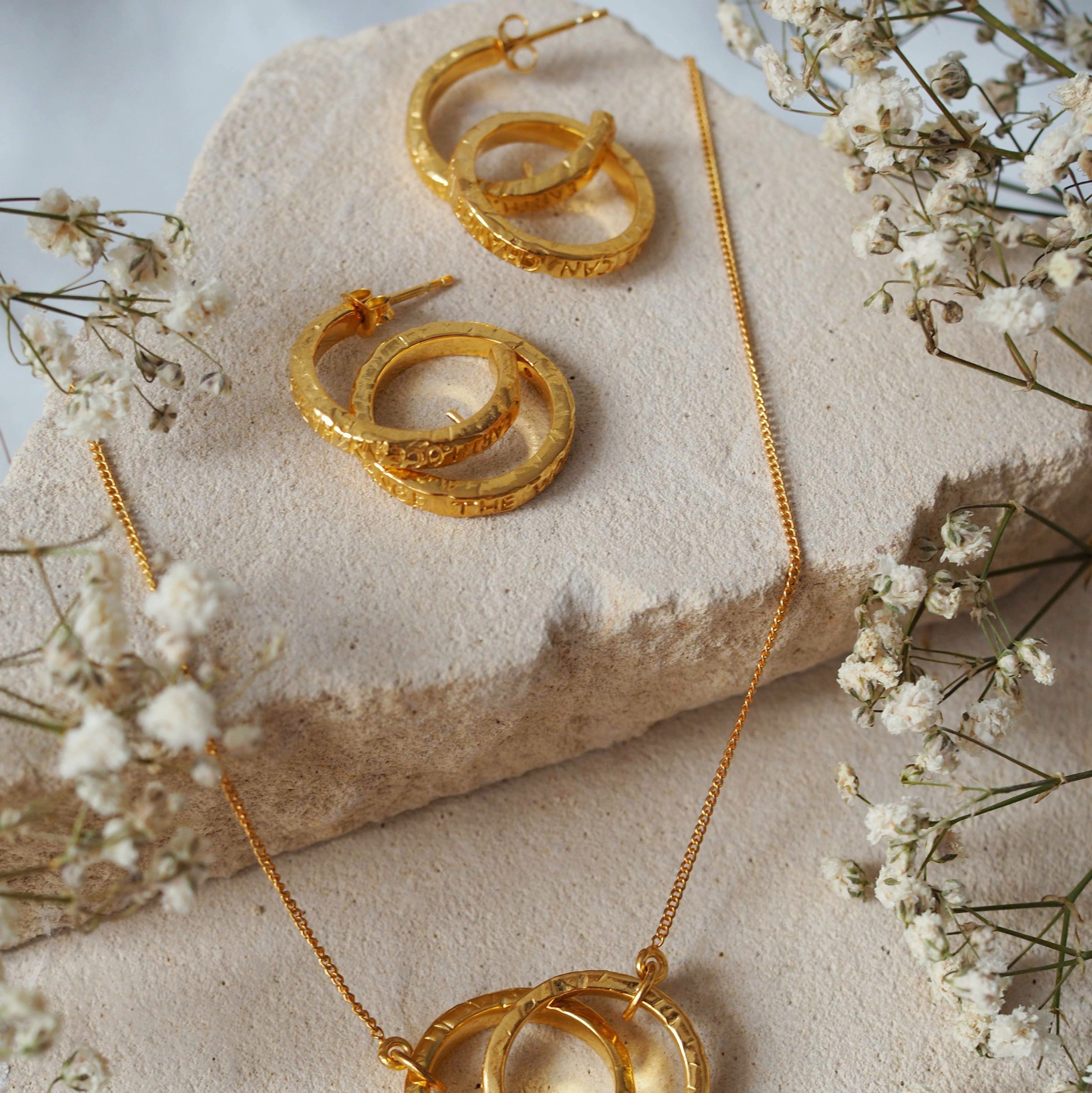 Support Earrings - Gold