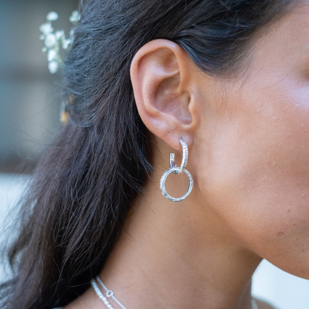 Support Earrings - Silver