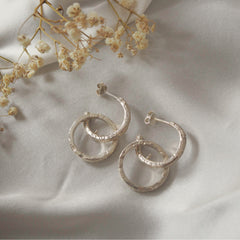 Support Earrings - Silver